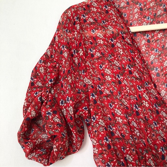 NEW shear voile overlay festival robe kaftan M - Picture 5 of 9